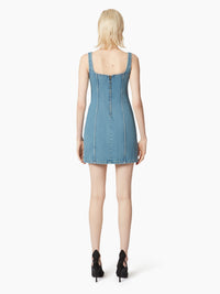 MINI-ROBE EN DENIM - Bleu