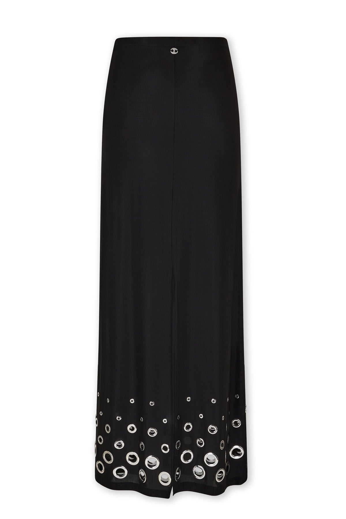 BLACK LONG SKIRT IN JERSEY SECOND-SKIN