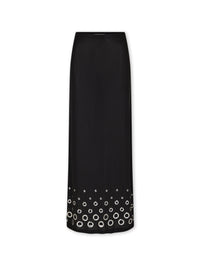 BLACK LONG SKIRT IN JERSEY SECOND-SKIN