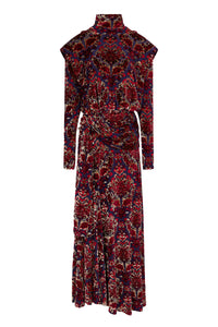Robe longue jacquard Tapisserie - Jacquard Tapestry & Navy