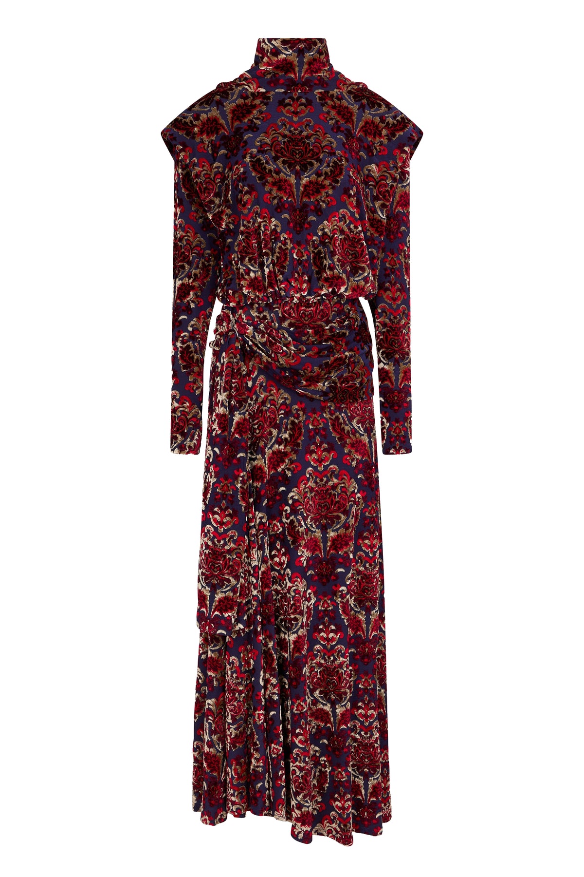 Robe longue jacquard Tapisserie - Jacquard Tapestry & Navy
