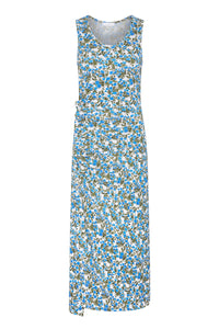 Robe longue Urania drapée - Golden Thistle & Green