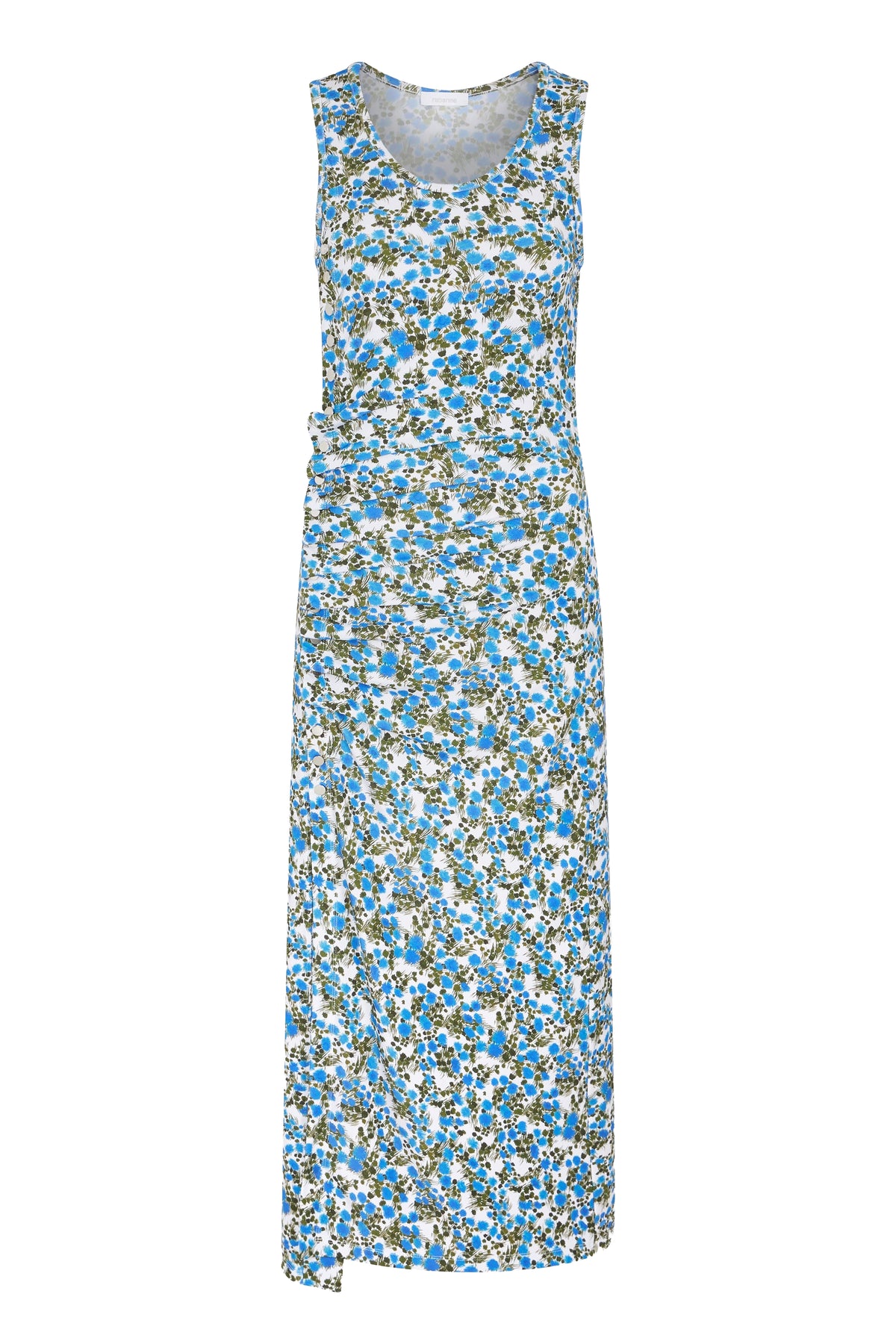 Robe longue Urania drapée - Golden Thistle & Green
