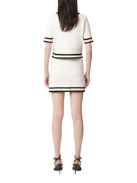 Short tweed skirt - Beige