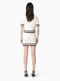 MINI-JUPE EN TWEED - Beige