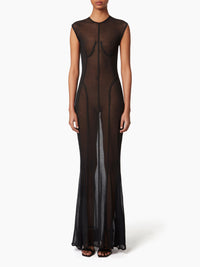 TENUE TRANSPARENTE AVEC DÉTAILS COUTURE