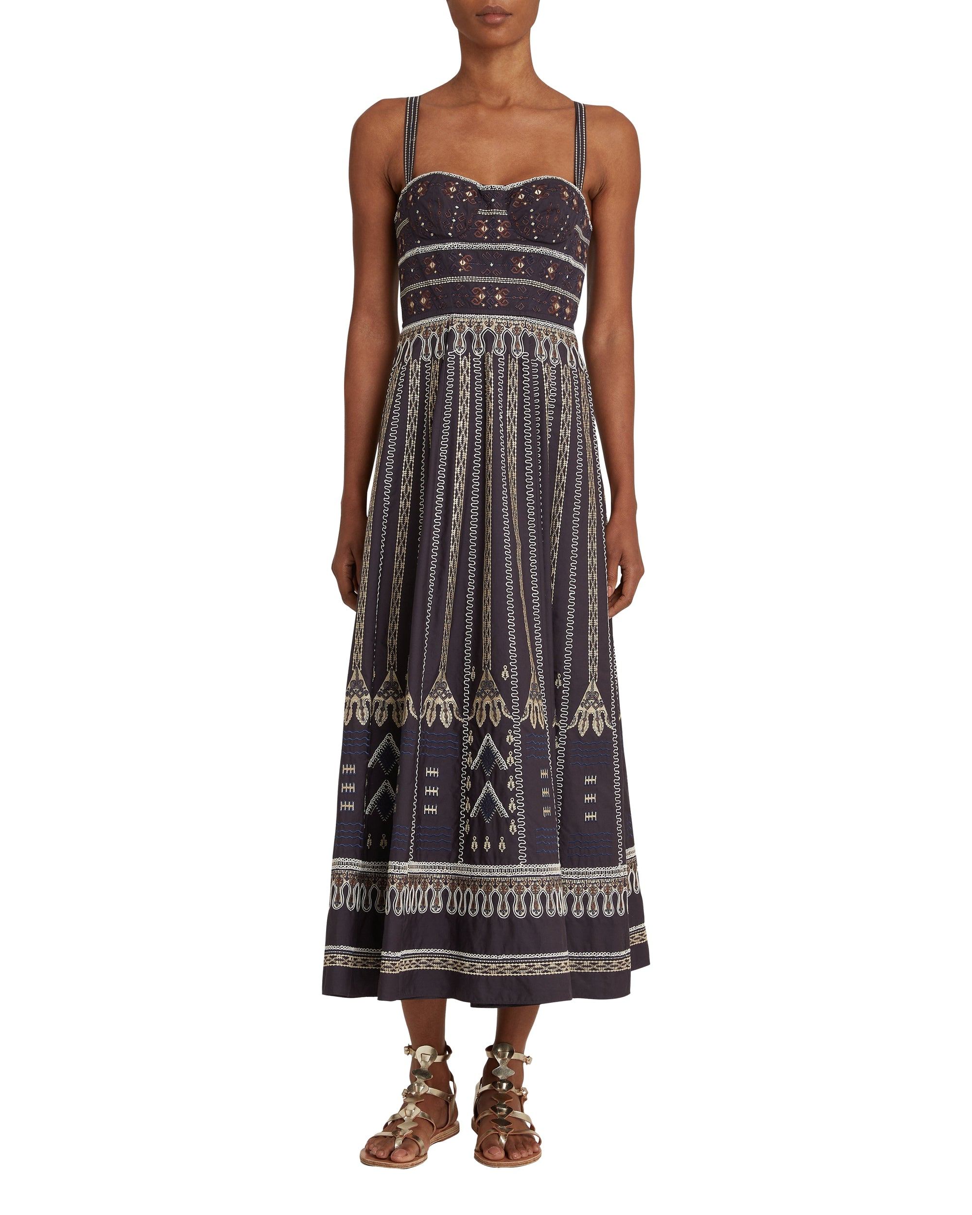 Elida midi dress - Blue