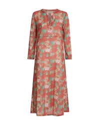 Long Caftan - Burgundy
