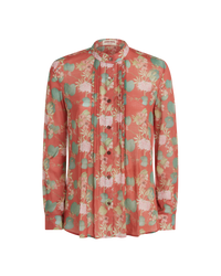 Chiara print blouse - Burgundy