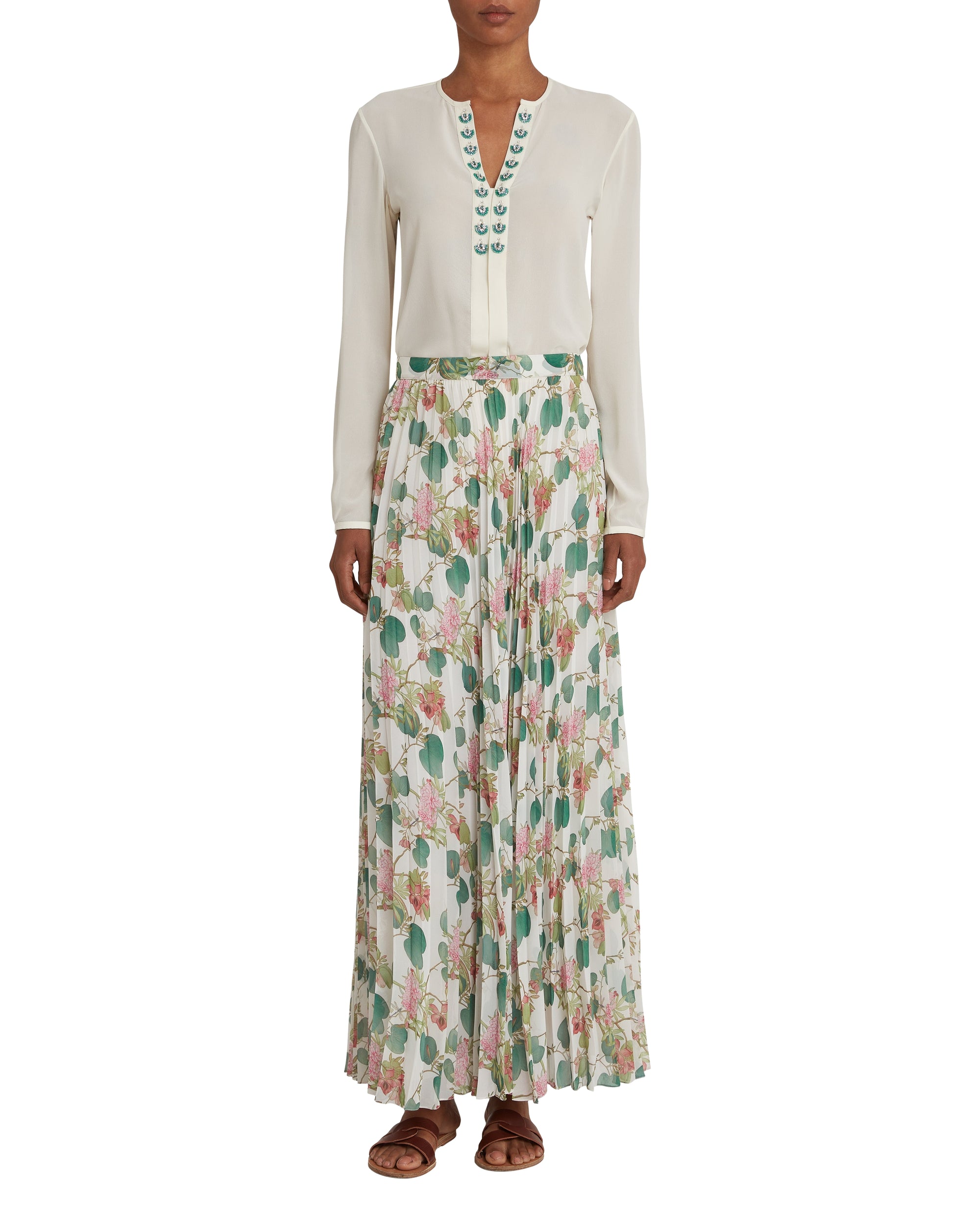 Olimpia long skirt - Ivory