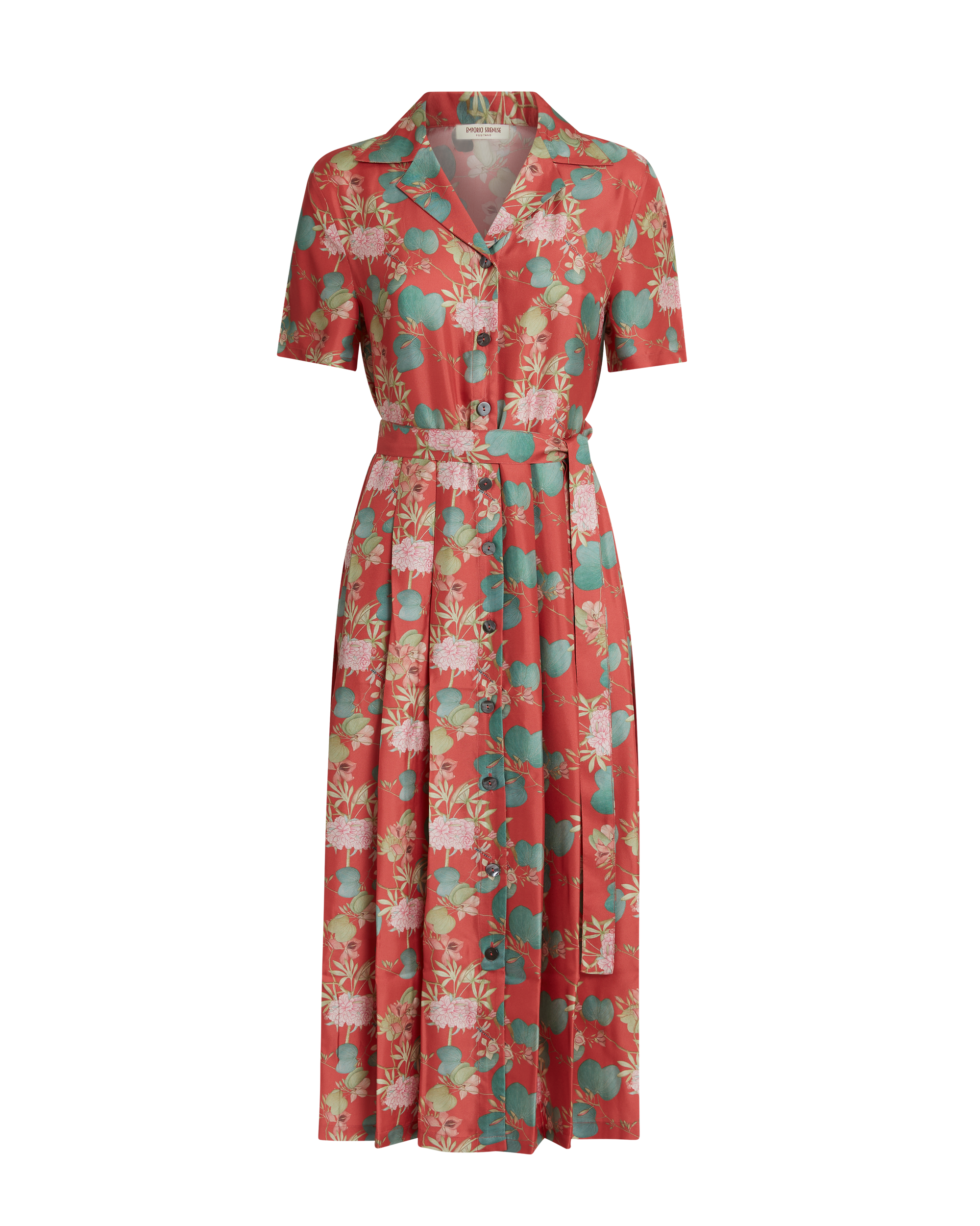 Robe longue Claudia en soie - Burgundy