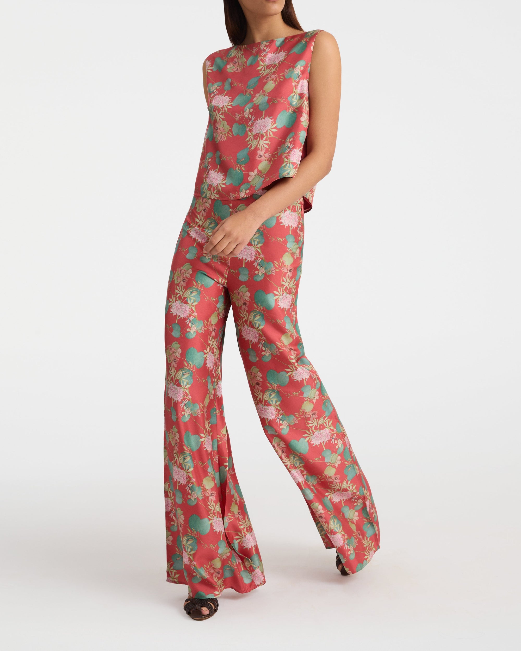 Tische silk top - Burgundy