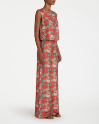 Tische silk top - Burgundy