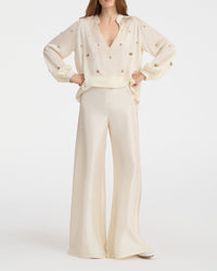 Pantalon Blair en soie - Ivory