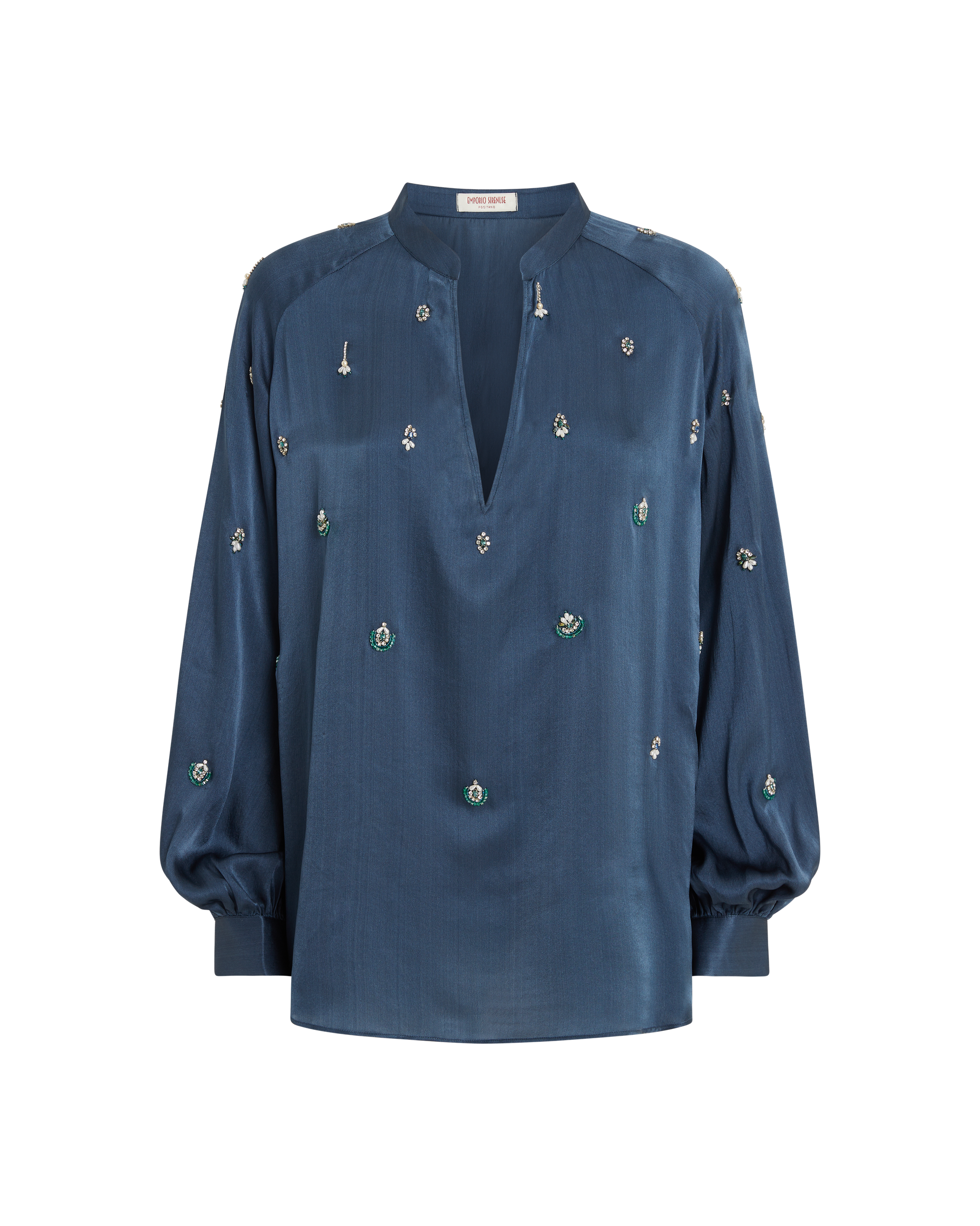 Ilizia blouse in silk - Midnight Blue