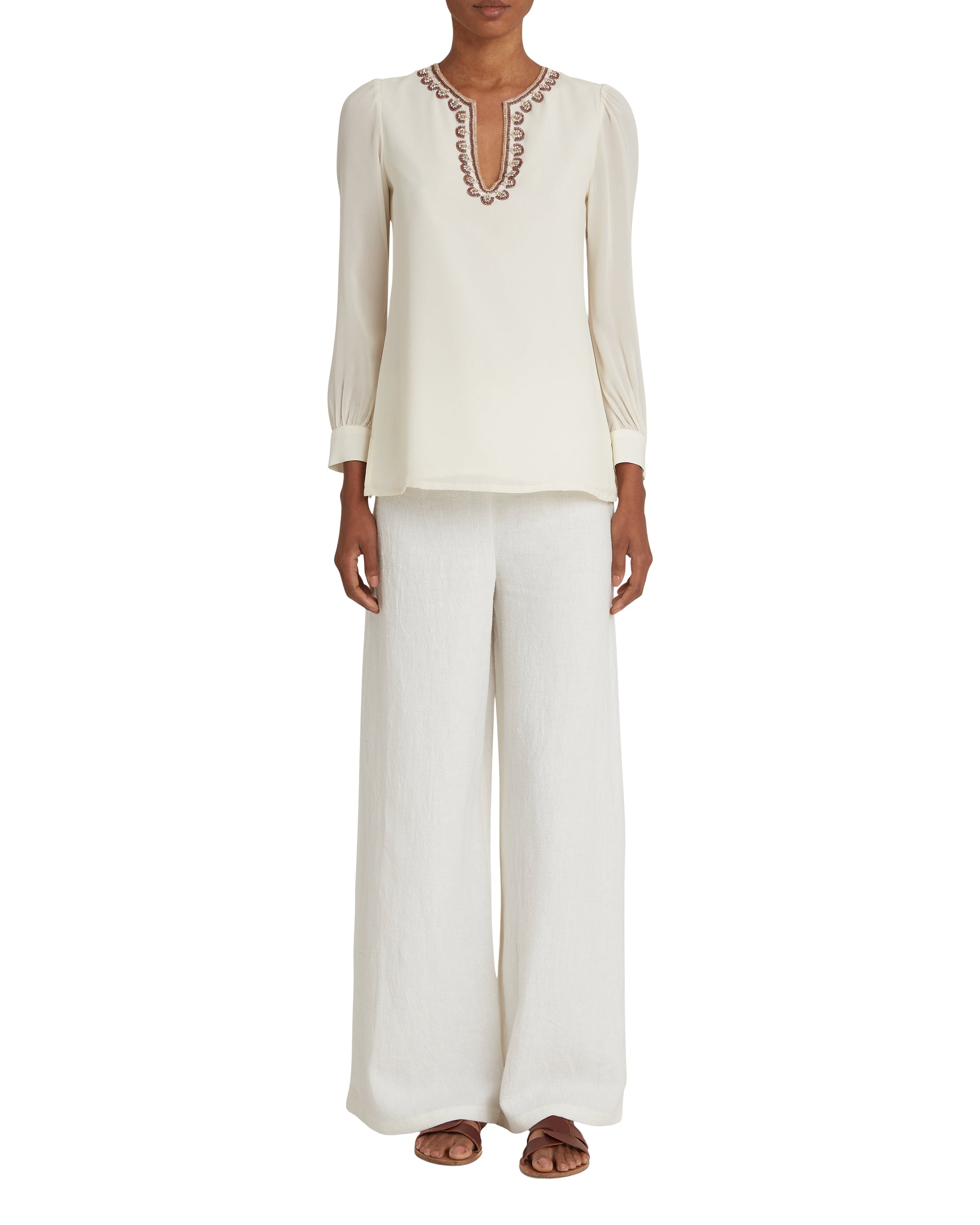 Pantalon Stephan en lin - White