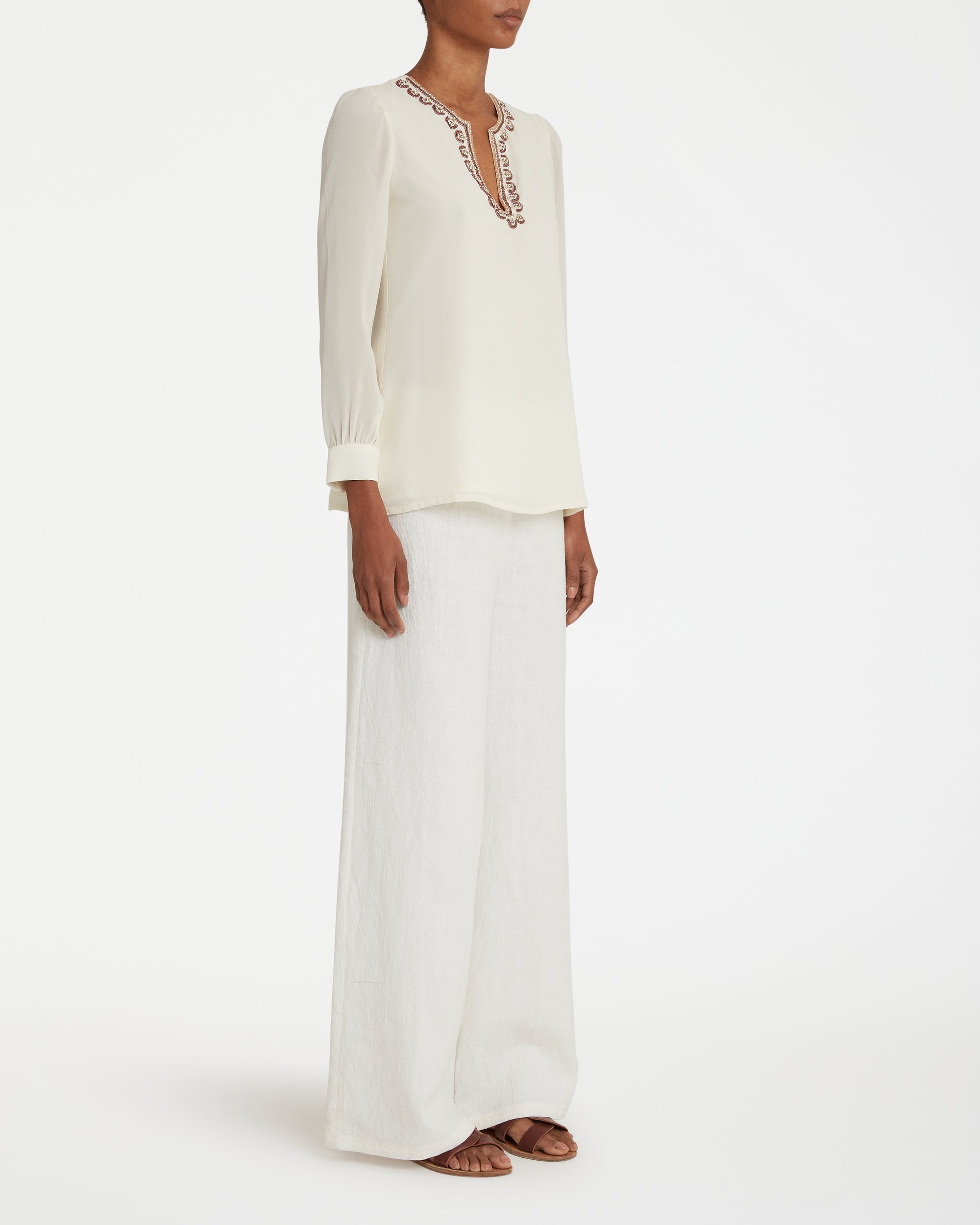 Kate silk blouse - Ivory
