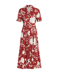 Silk midi dress - Antique Rose