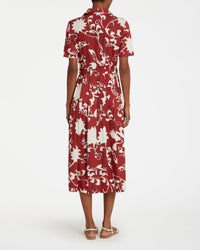 Silk midi dress - Antique Rose