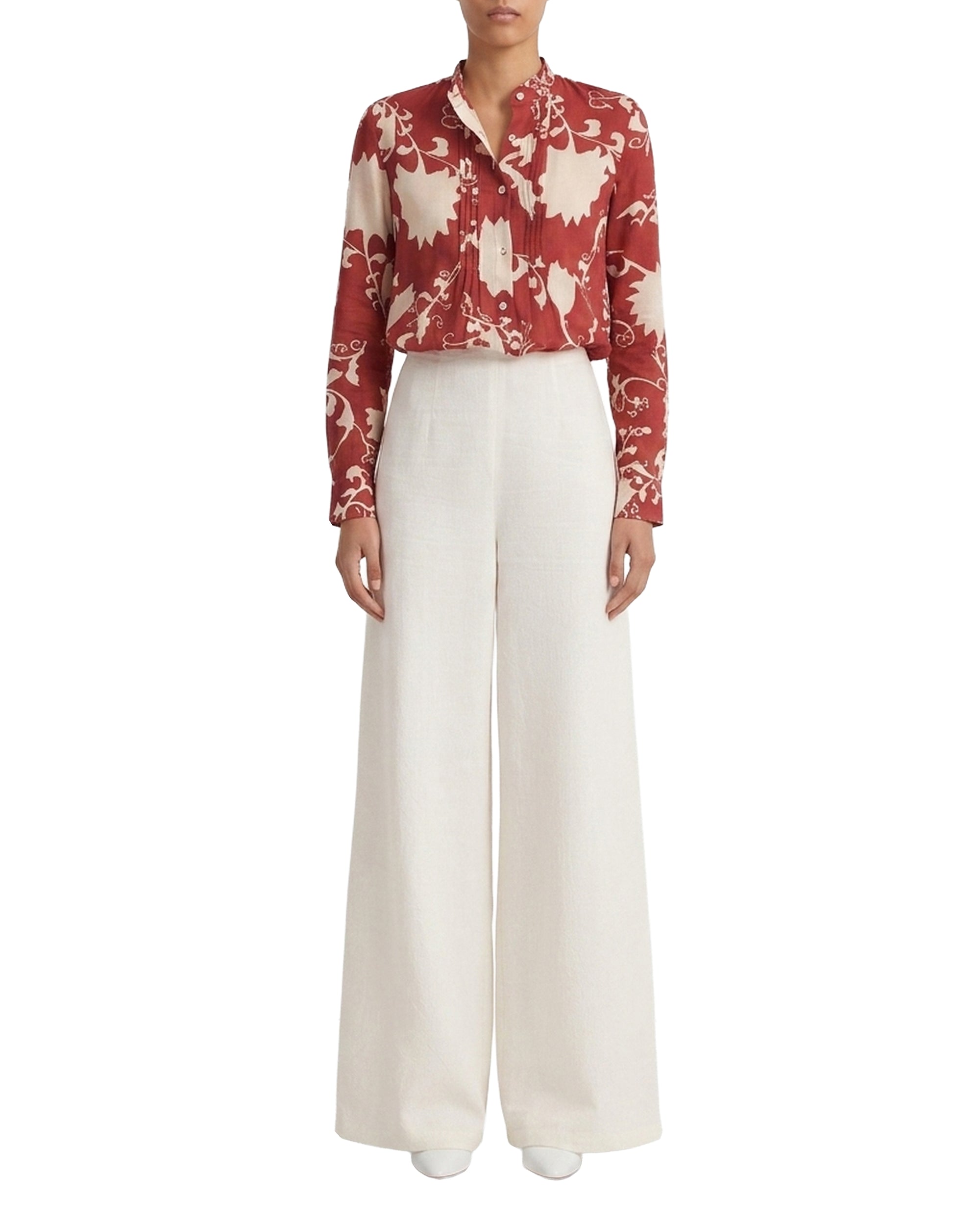 Chiara print shirt - Antique Rose