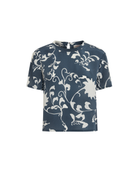 T-shirt Gabrielle en soie - Blue
