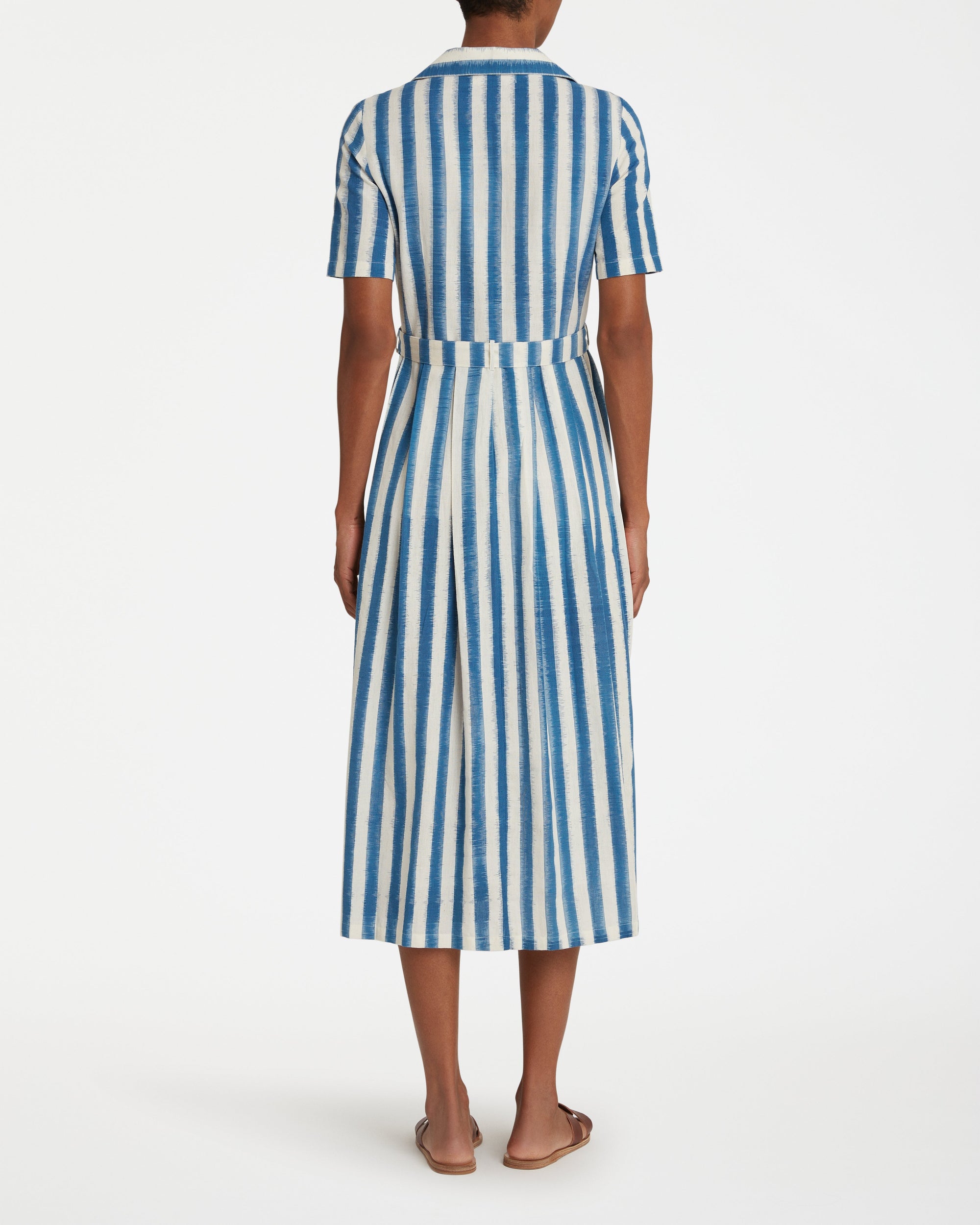 Robe midi Claudia en soie - Blue