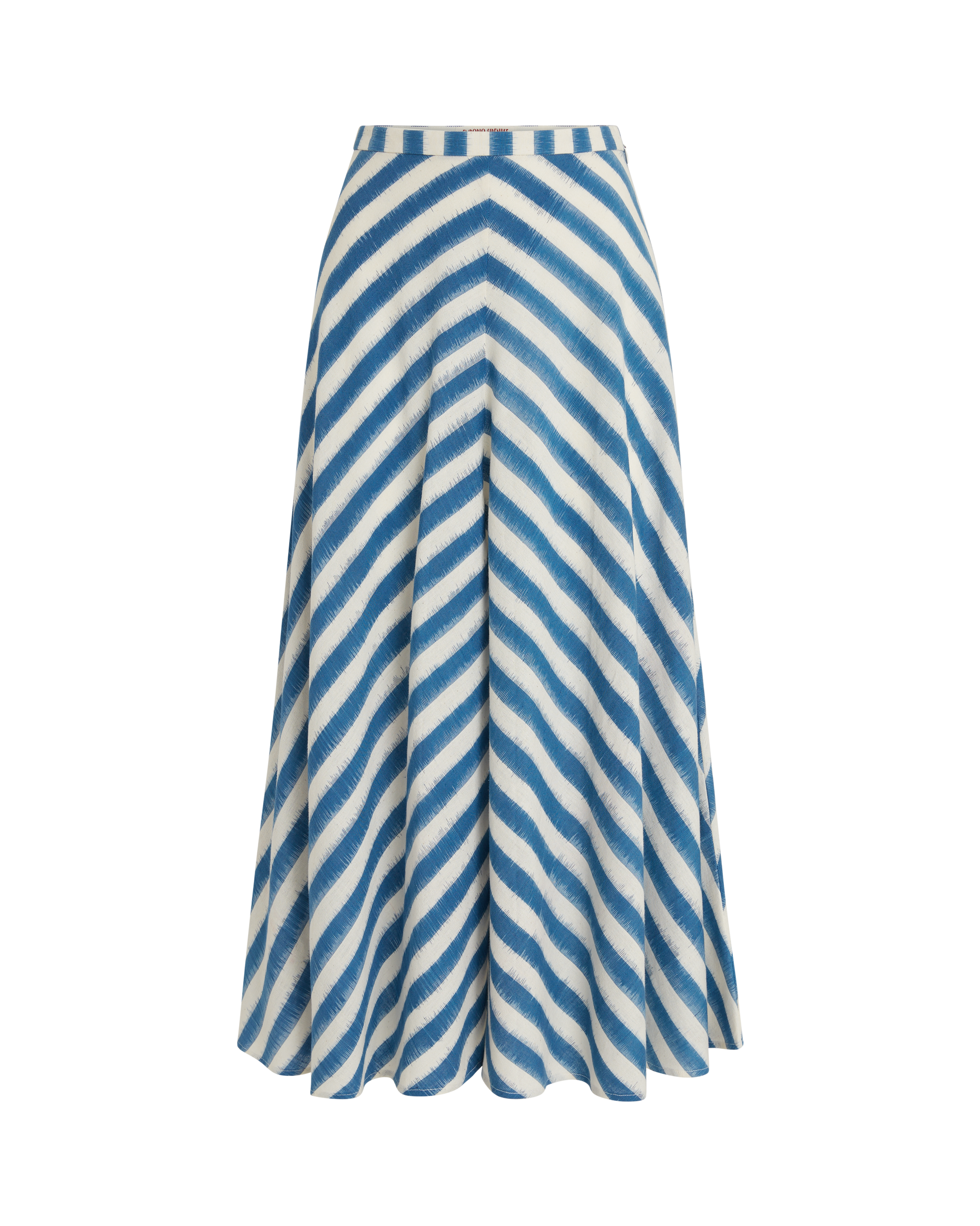 Marta midi skirt in silk - Blue