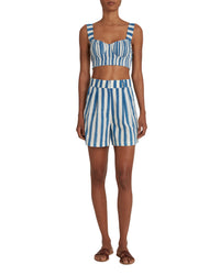 Beatrice silk shorts - Blue