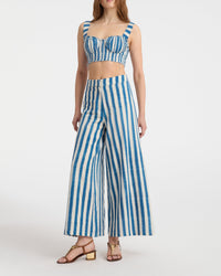 Adele silk trousers - Blue
