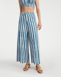 Adele silk trousers - Blue