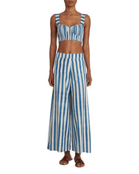 Adele silk trousers - Blue