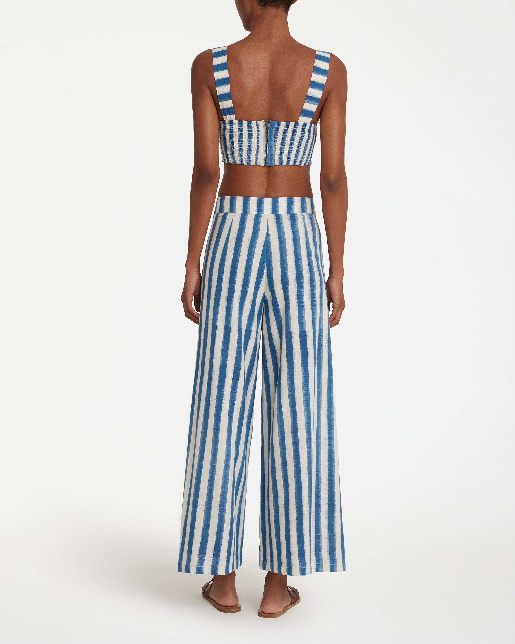 Adele silk trousers - Blue