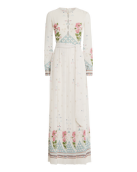 Giorgina silk maxi dress - White