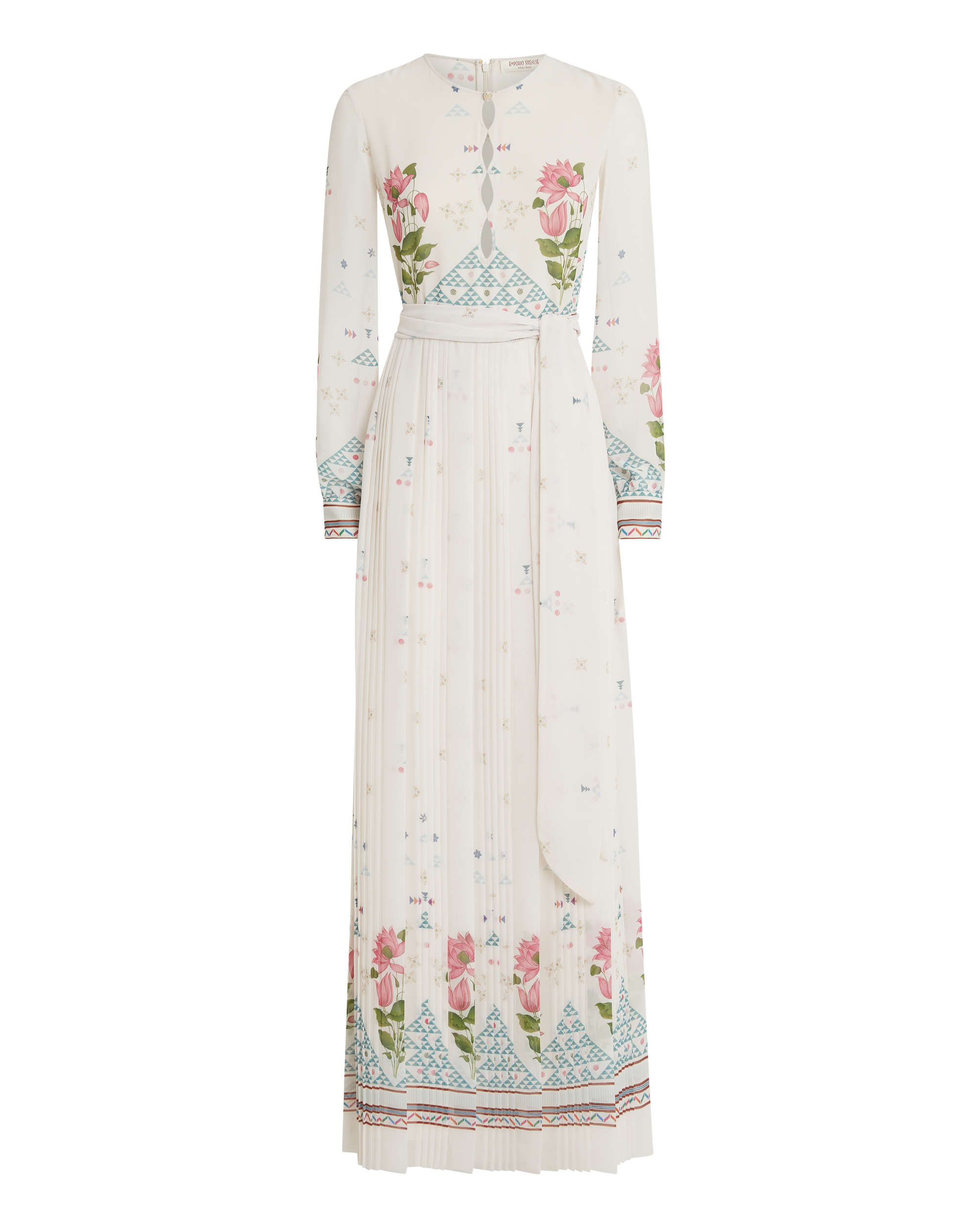 Giorgina silk maxi dress - White