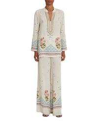 Blouse Jamila en soie - White