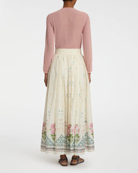 Teodora maxi skirt - White