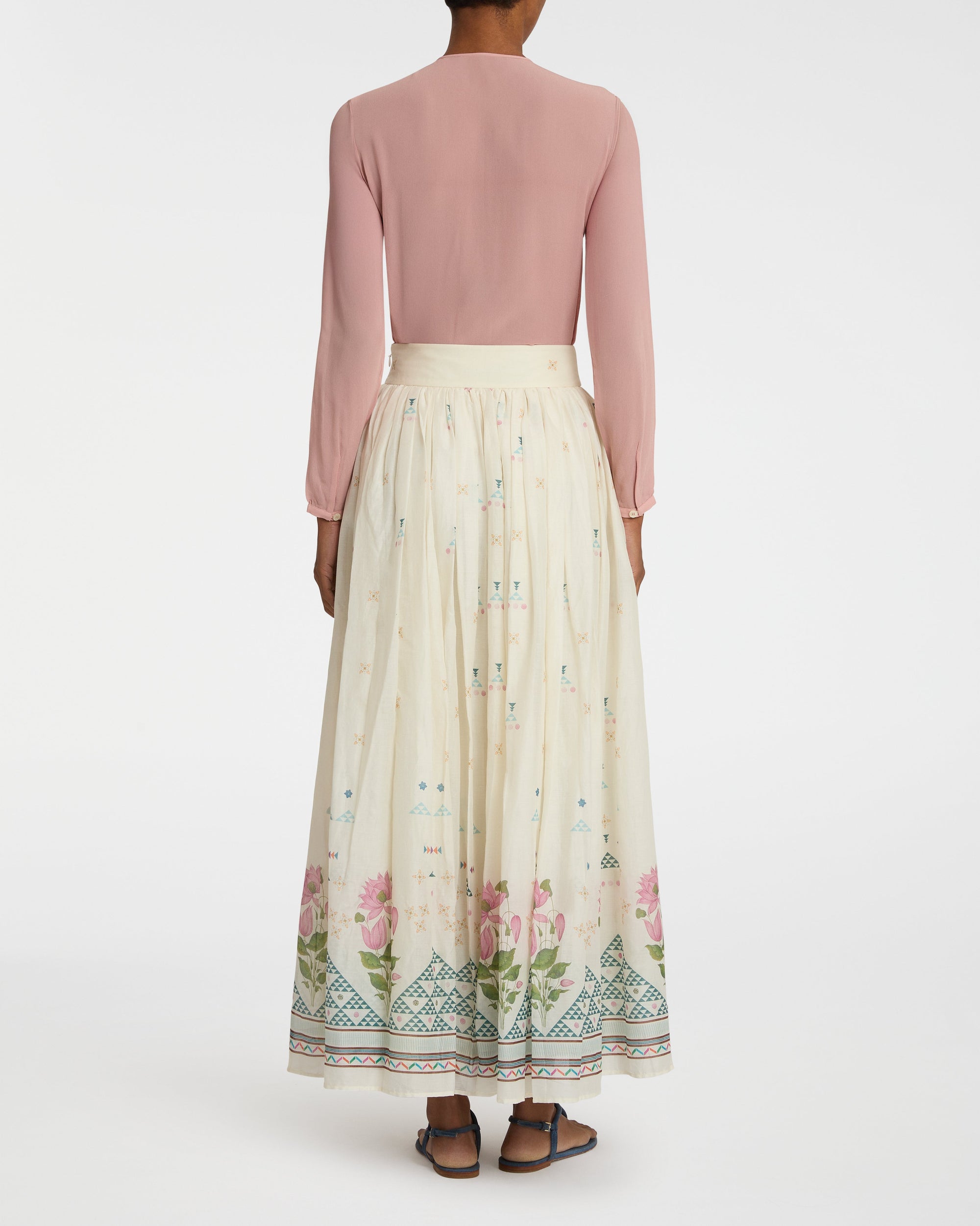Teodora maxi skirt - White