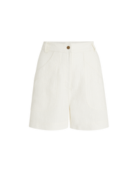 Short Teia en lin - White