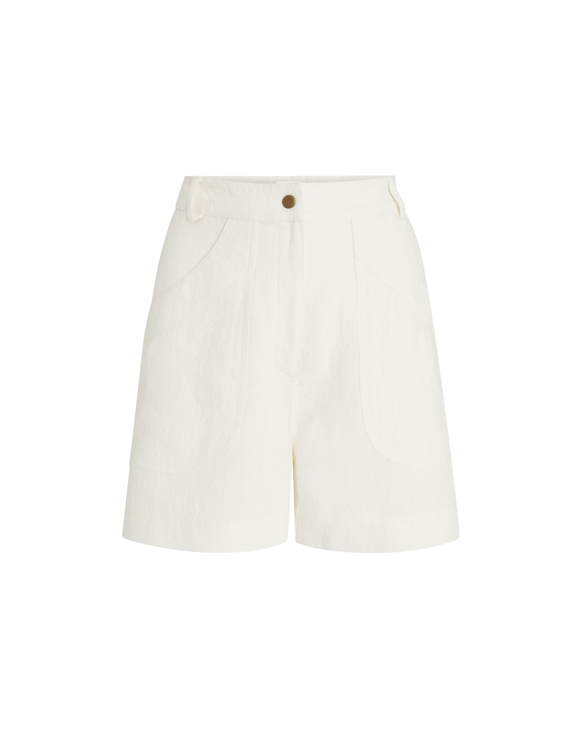 Short Teia en lin - White