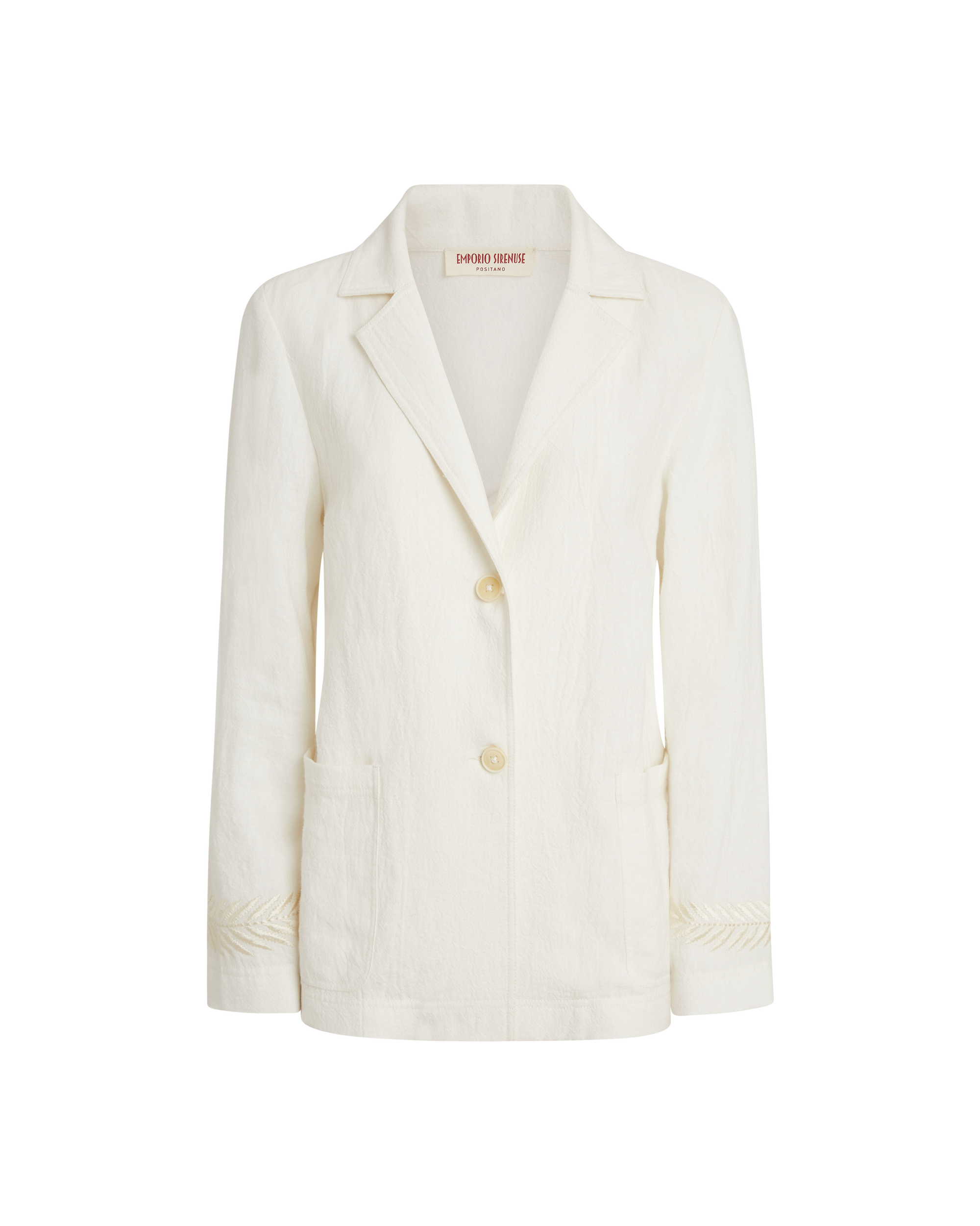 Grace jacket in linen - White