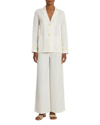 Grace jacket in linen - White