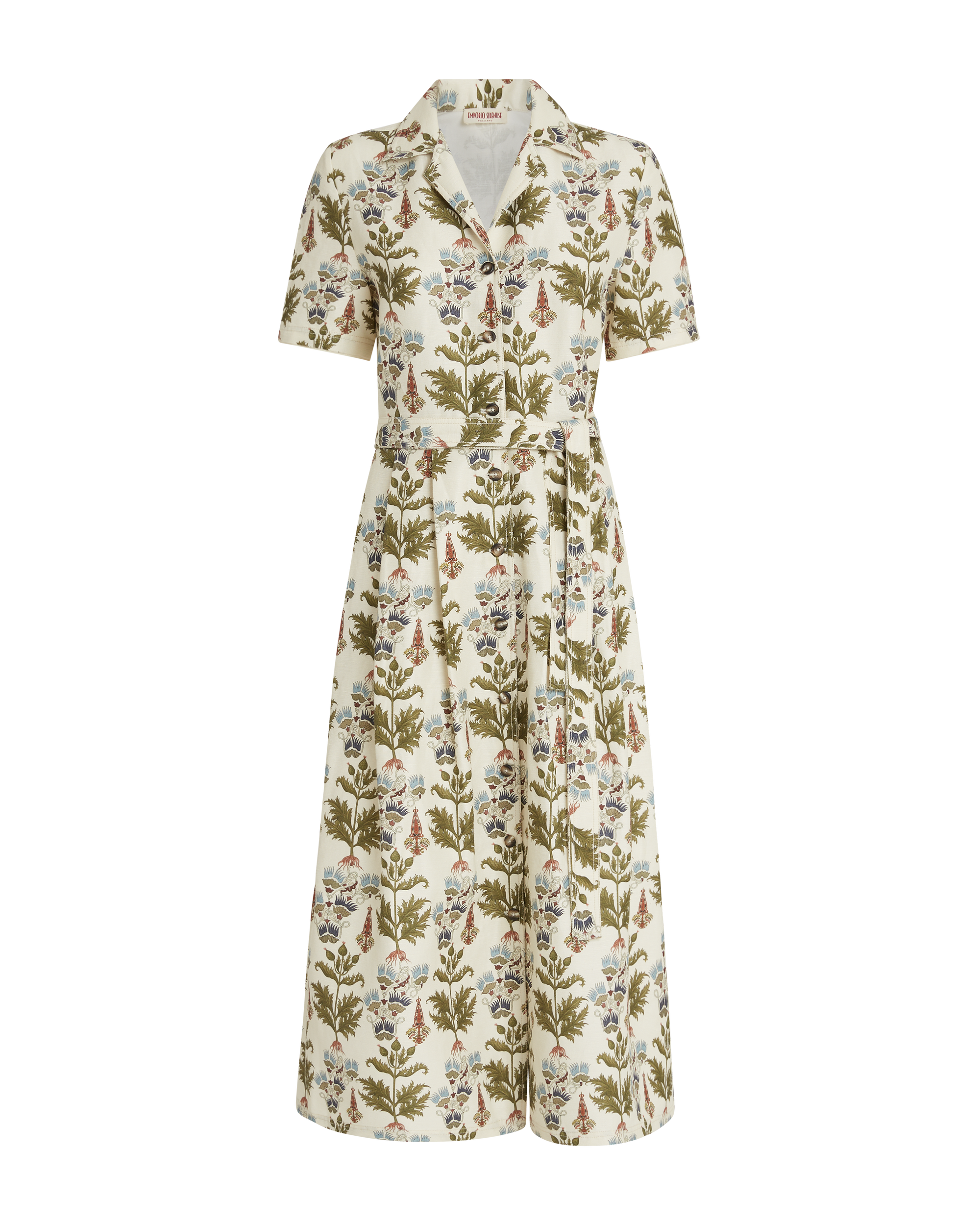 Robe midi Claudia en lin - Ivory