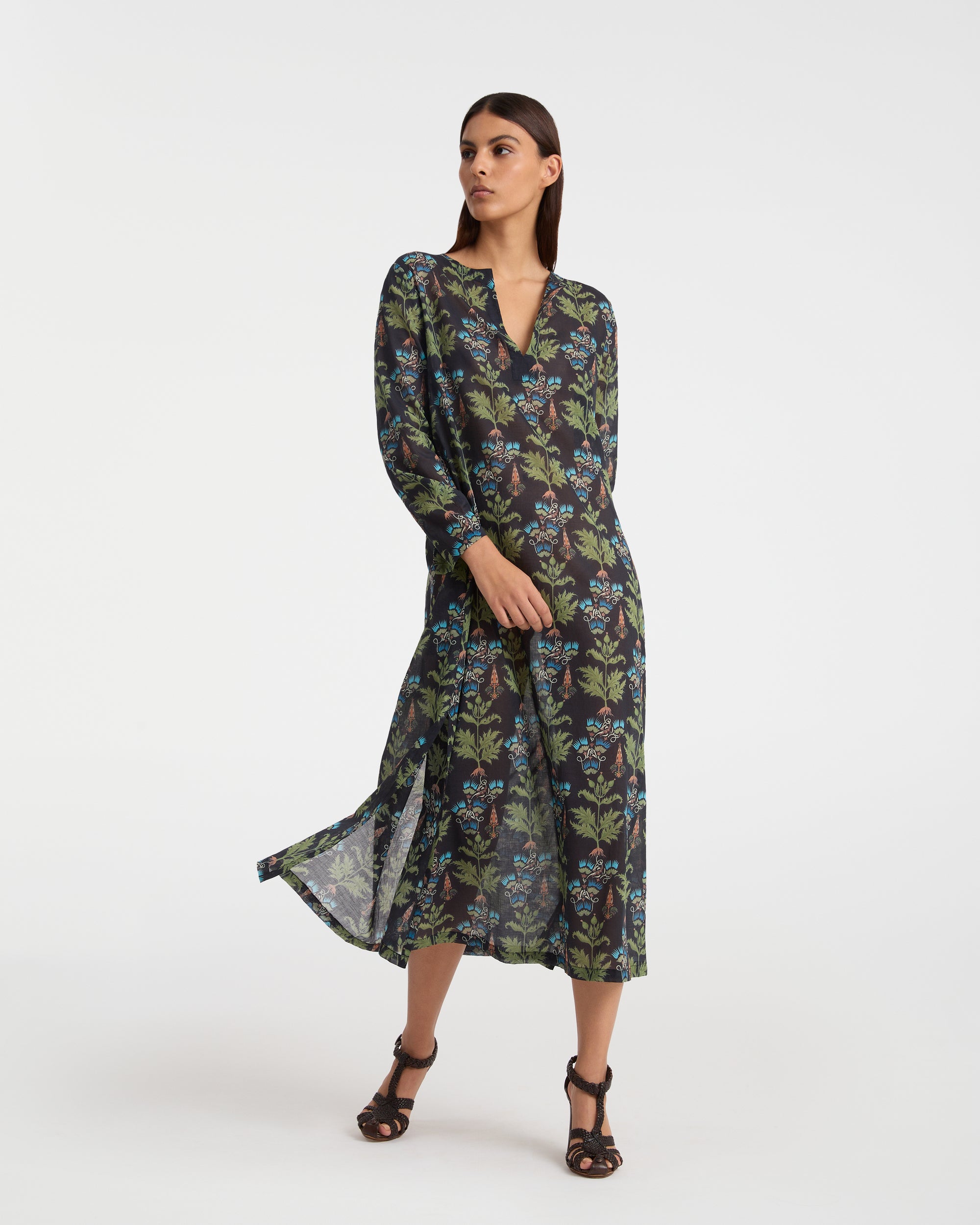 Long Caftan - Blue