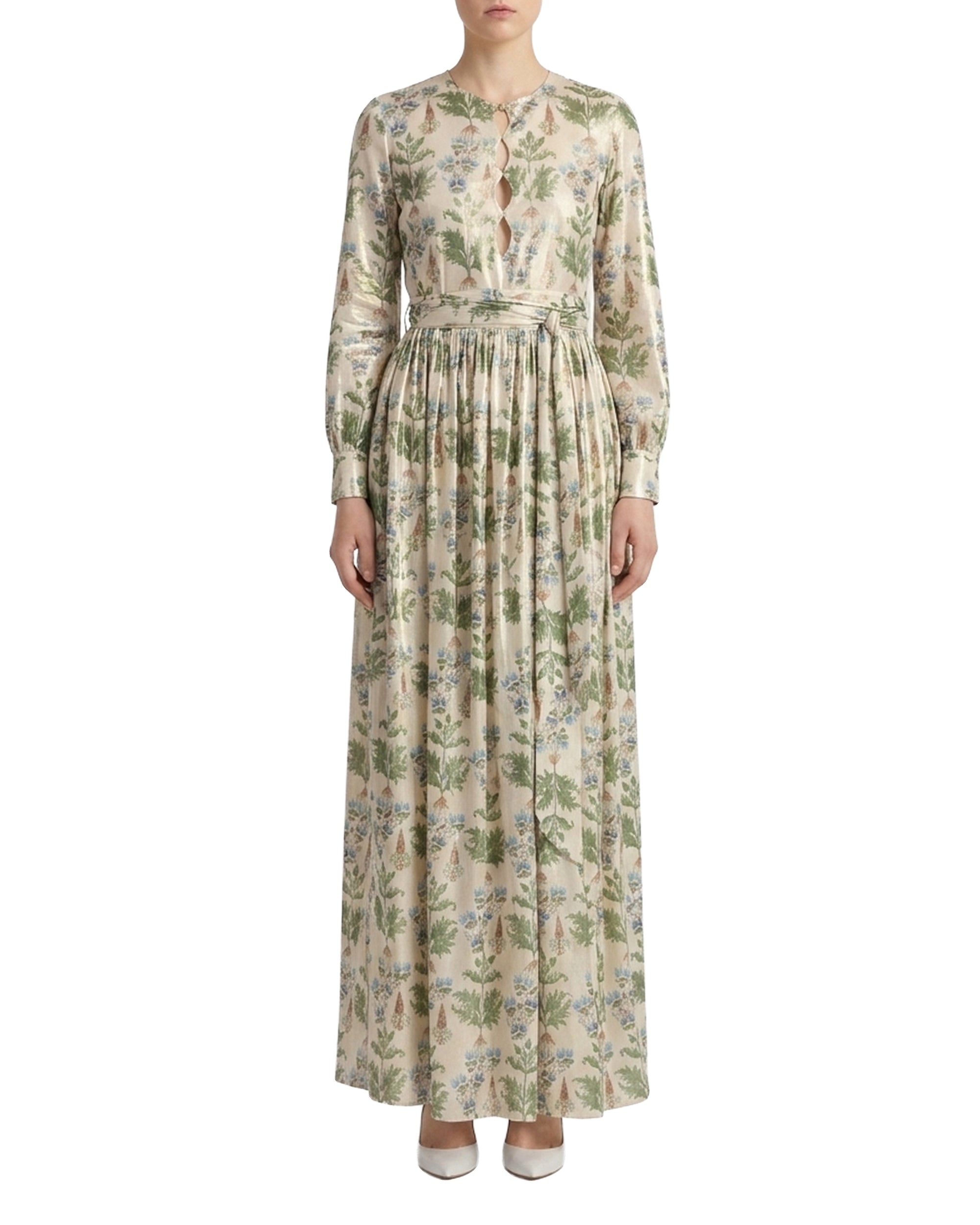 Robe longue Giorgina en lin - Ivory