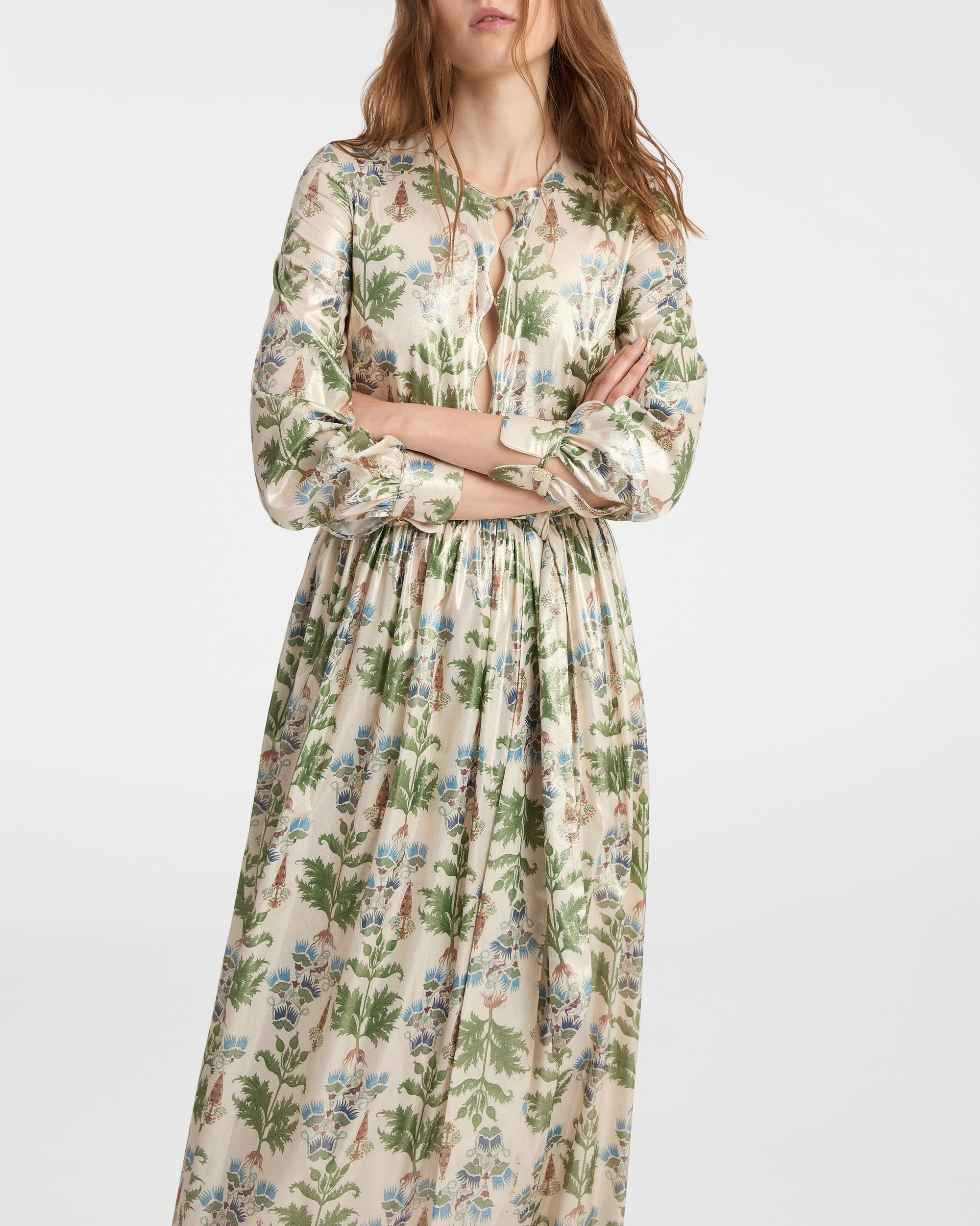 Robe longue Giorgina en lin - Ivory