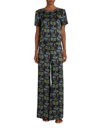 Pantalon Blair en soie - Blue