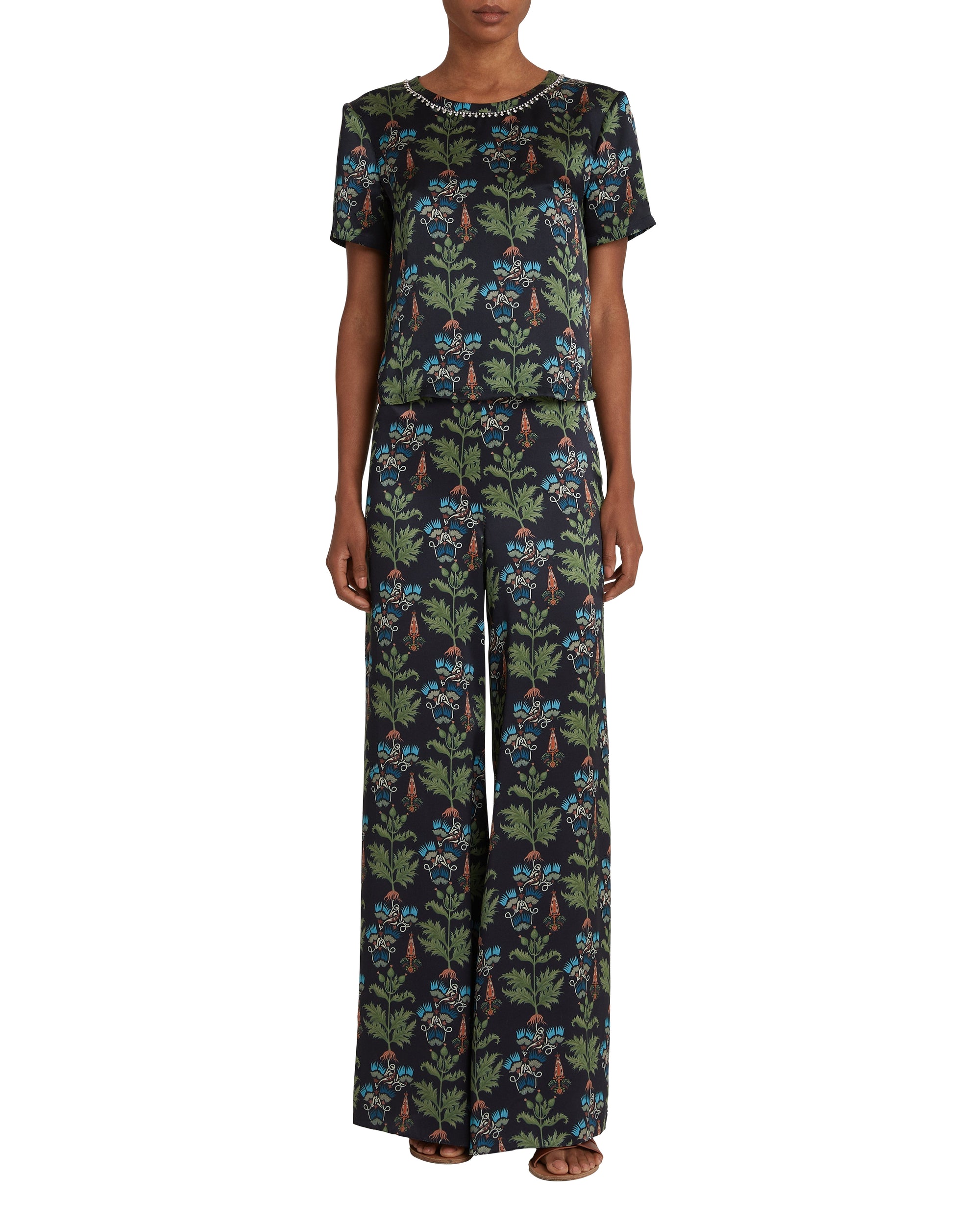 Pantalon Blair en soie - Blue