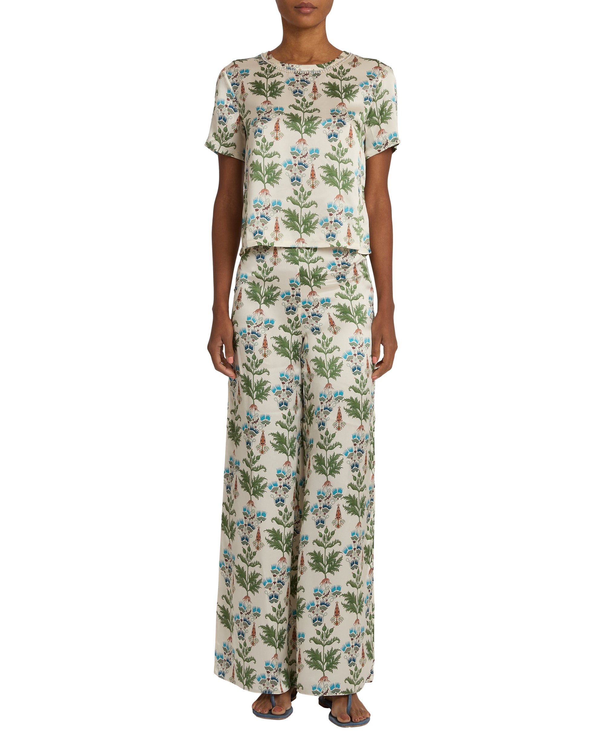 Pantalon Blair en soie - Ivory
