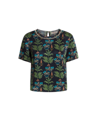 T-shirt Gabrielle en lin - Blue