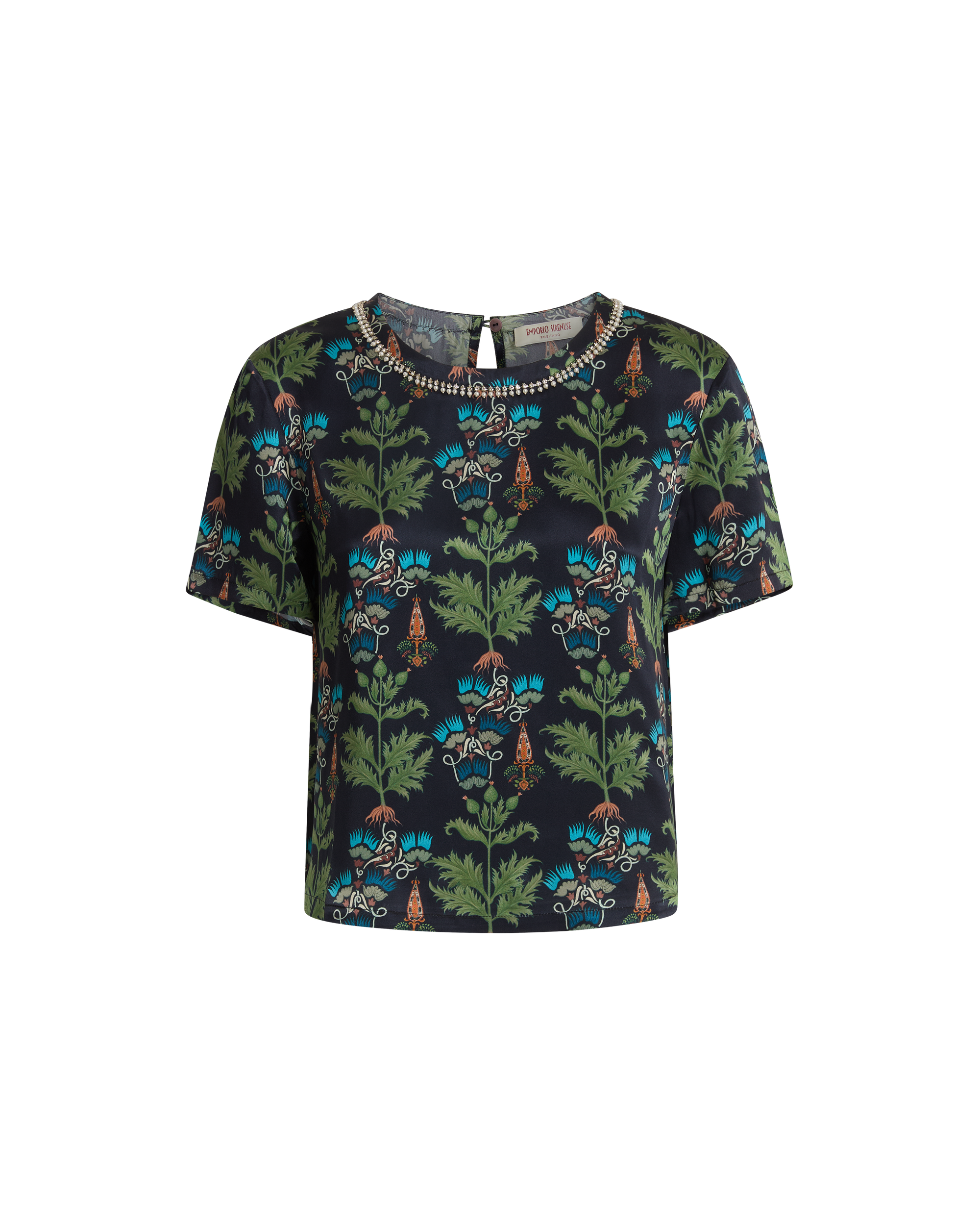T-shirt Gabrielle en lin - Blue